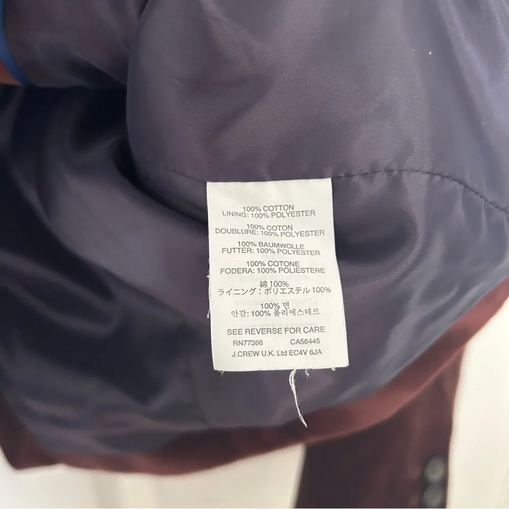 J Crew Regent Blazer Velvet Tall